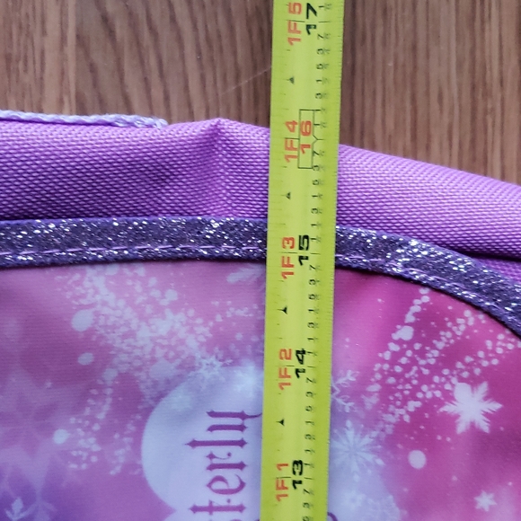 Disney's Frozen Anna & Elsa Purple Sparkly School Satchel with Adjustable Strap - Picture 4 of 11
